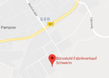 Google Anfahrt zu Buerostuhl Fabrikverkauf Schwerin